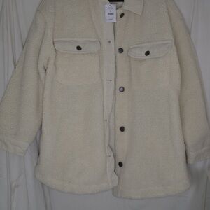 Cotton On Cream Sherpa Jacket